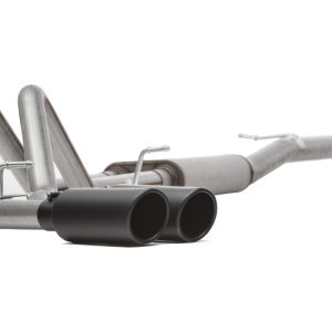 Gibson 15-19 Ford F-150 King Ranch 5.0L 3in/2.5in Cat-Back Dual Sport Exhaust - Black Elite