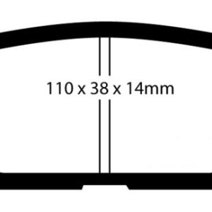 EBC 08-10 Subaru Impreza 2.5 Bluestuff Rear Brake Pads