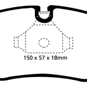 EBC 99-02 BMW Z3 2.5 Yellowstuff Front Brake Pads