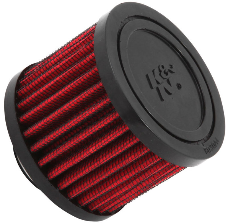 K&N 1 inch ID 3 inch OD 2.375 inch H Rubber Base Crankcase Vent Filter - Image 2