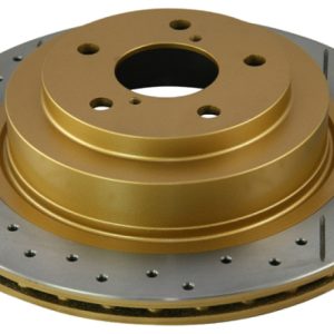 DBA 02-09 Subaru WRX STi/2017 BRZ w/Perf Pkg. 10 Hole Front Drilled & Slotted Street Series Rotor