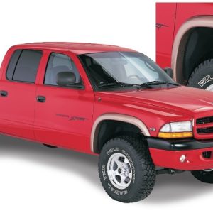 Bushwacker 97-04 Dodge Dakota Fleetside Extend-A-Fender Style Flares 4pc - Black