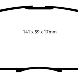 EBC 04-07 Lexus RX330 3.3 Greenstuff Front Brake Pads