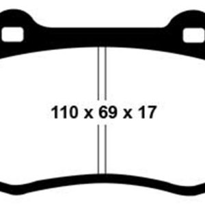 EBC 96-03 Alfa Romeo GTV 3.0 (Brembo) Redstuff Front Brake Pads
