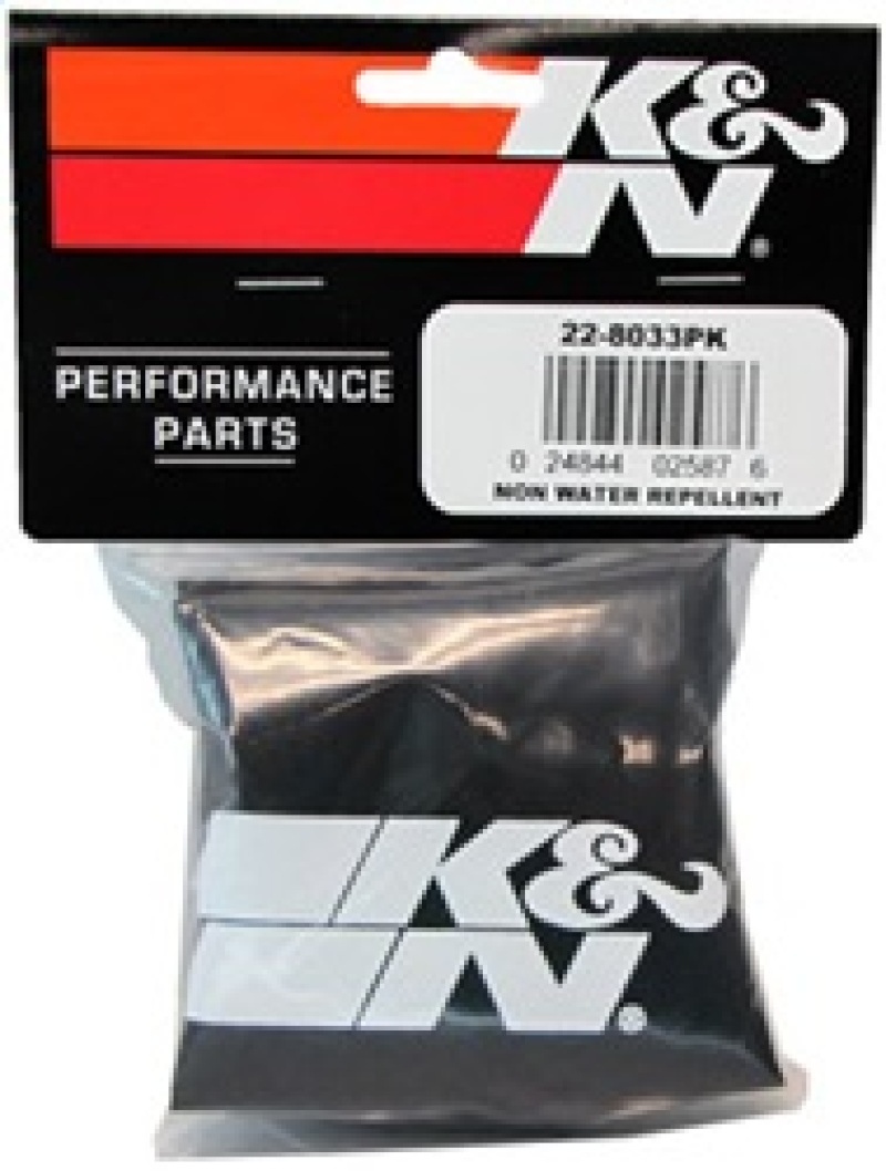 K&N PreCharger Tapered Air Filter Wrap Black 6in Height / 6in Diameter - Image 3