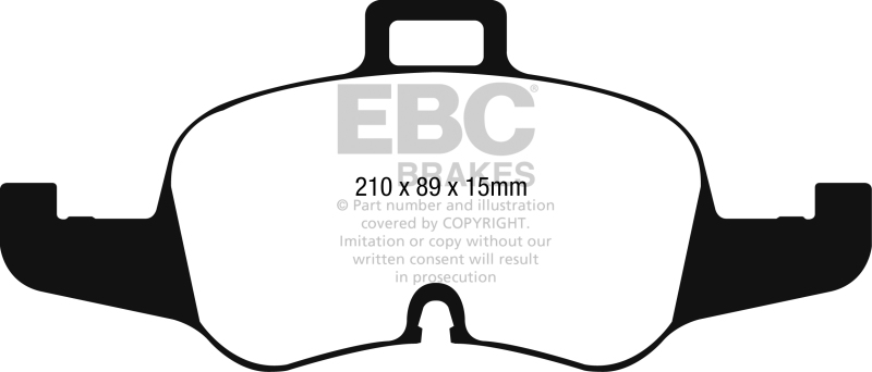 EBC 16-17 Audi TT Yellowstuff Front Brake Pads - Image 4