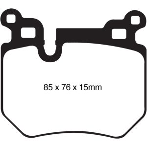 EBC 08-10 BMW 135 3.0 Twin Turbo Yellowstuff Rear Brake Pads