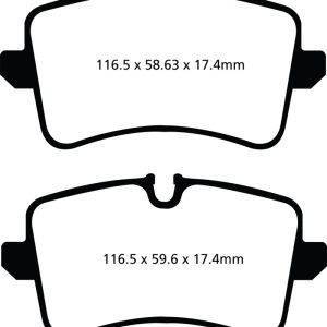 EBC 11 Audi A6 2.0 Turbo Yellowstuff Rear Brake Pads
