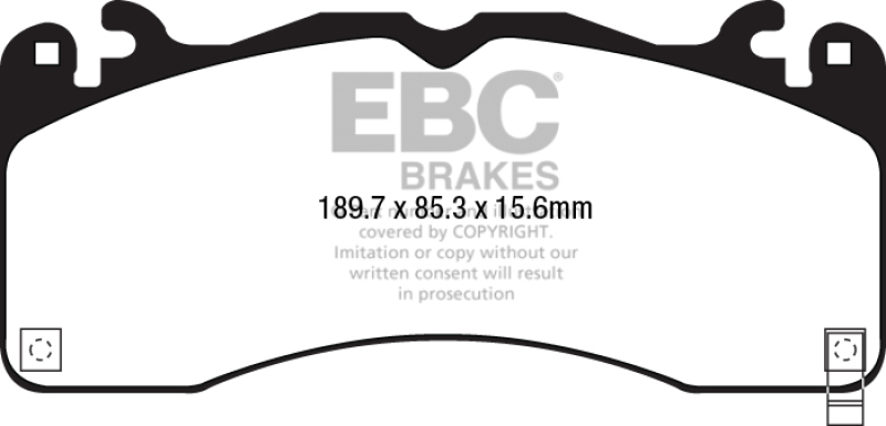 EBC 2015+ Ford Mustang (6Th Gen) 2.3L Turbo (GT Package) Bluestuff Front Brake Pads - Image 4