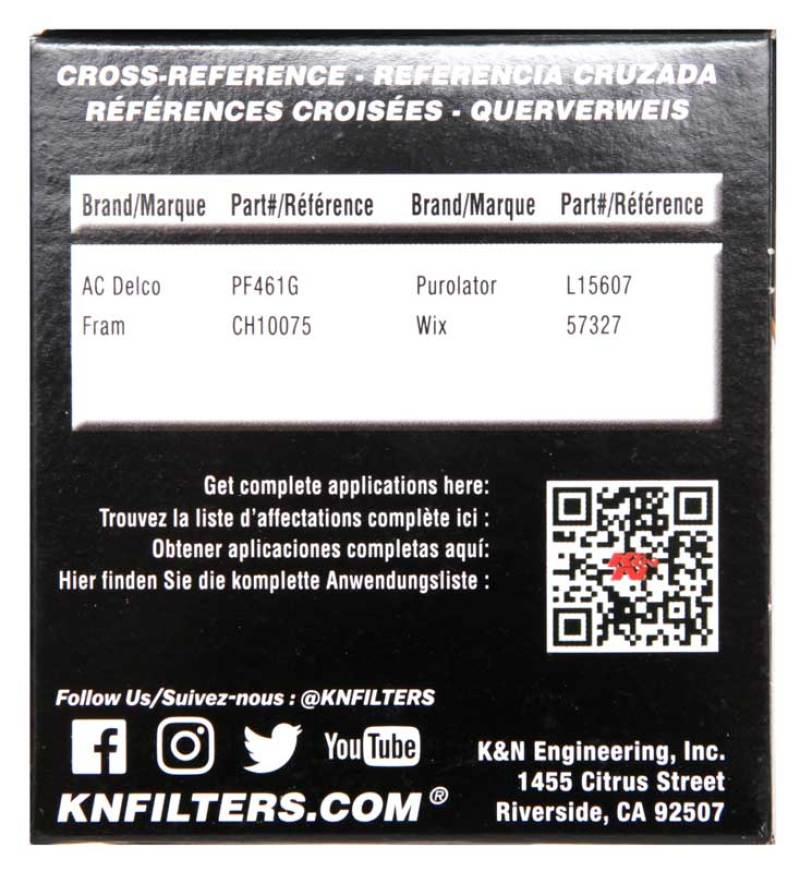 K&N 2019 BMW M2 3.0L/M4 3.0L Cartridge Oil Filter - Image 8