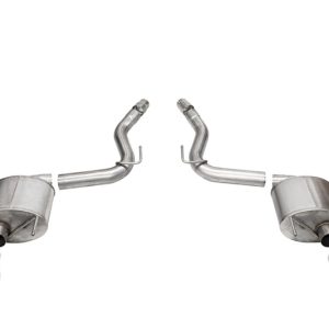 Corsa 24+ Ford Mustang GT Touring Axle-Back Dual Rear Exit with 4.5in Pro Series Polished Tips
