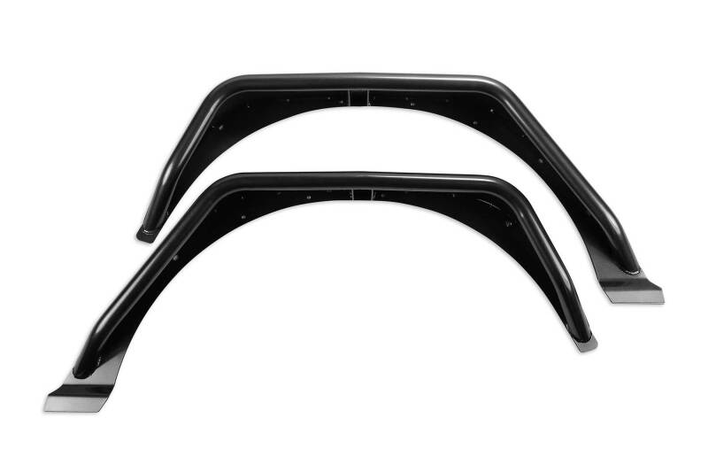 Fabtech 18-21 Jeep JL 4WD Rear Steel Tube Fenders - Textured Black - Image 7