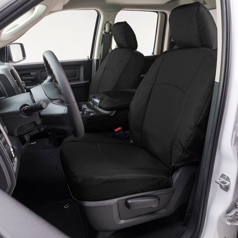 Covercraft 19-24 Chevrolet Silverado Endura PrecisionFit Custom Second Row Seat Covers - Black/Black - Image 2