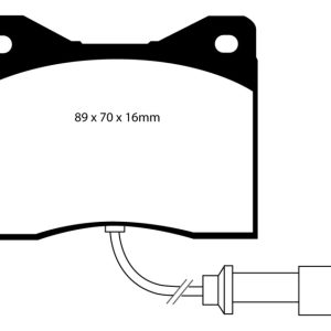EBC 78-82 BMW M1 3.5 Yellowstuff Front Brake Pads