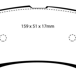 EBC 00-02 Ford Excursion 5.4 2WD Yellowstuff Rear Brake Pads