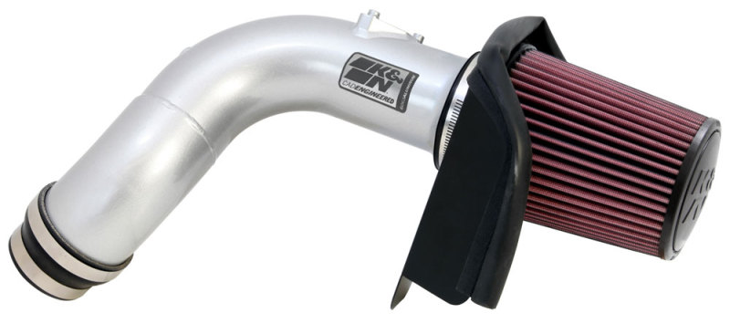 K&N 09 Acura TSX 2.4L Silver Typhoon Intake - Image 2