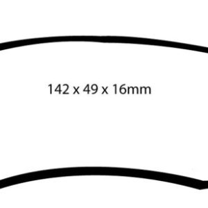EBC 00-01 Ford Expedition 4.6 2WD Yellowstuff Rear Brake Pads
