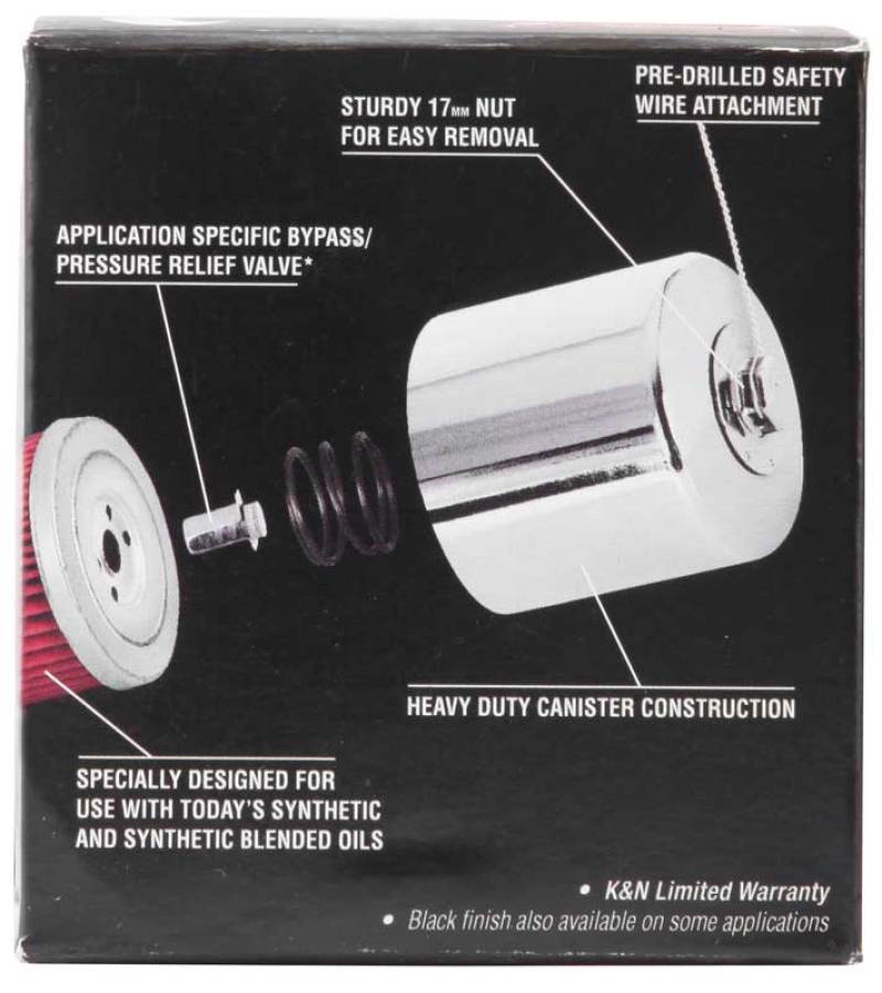 K&N Honda / Kawasaki / Arctic Cat / Suzuki / Triumph / Yamaha 2.688in OD x 2.969in H Oil Filter - Image 10
