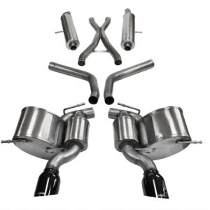 Corsa 2012-2013 Jeep Grand Cherokee 6.4L V8 Black Sport Cat-Back Exhaust