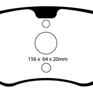 EBC 03-08 Chrysler Crossfire 3.2 Redstuff Front Brake Pads