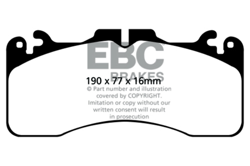 EBC 2016+ Lexus GS-F Bluestuff Front Brake Pads - Image 2