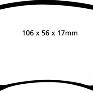 EBC 06-13 Audi A3 2.0 Turbo (Girling rear caliper) Yellowstuff Rear Brake Pads