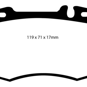 EBC 02-04 Mercedes-Benz C32 AMG (W203) 3.2 Supercharged Yellowstuff Front Brake Pads