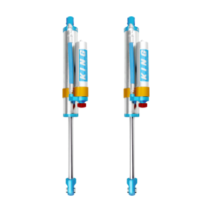 King Shocks 2005+ Ford F-250/F-350 4WD Rear 2.5 Dia Piggy Hose Reservoir Shock w/Adjuster (Pair)
