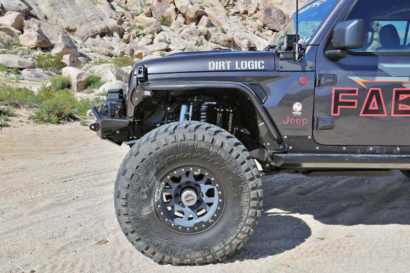 Fabtech 18-21 Jeep JL 4WD Front Steel Tube Fenders - Image 2