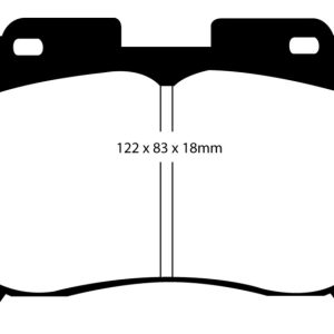 EBC 93-98 Toyota Supra 3.0 Twin Turbo Redstuff Front Brake Pads