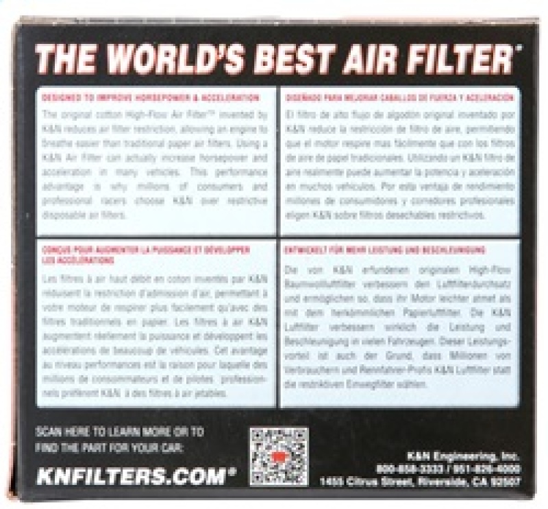 K&N Universal Air Filter - 2-7/16in Flange x 3-1/2in OD x 4in Height - Image 10
