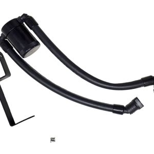 J&L 13-19 Ford Explorer Sport EcoBoost V6 Passenger Side Oil Separator 3.0 - Black Anodized
