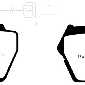 EBC 99-01 Audi A6 Quattro 2.7 Twin Turbo Sedan (8 Pad Set) Redstuff Front Brake Pads