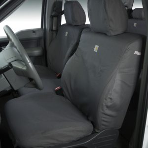 Covercraft 14 Chevrolet Silverado Carhartt SeatSaver Custom Front Row Seat Covers - Gravel