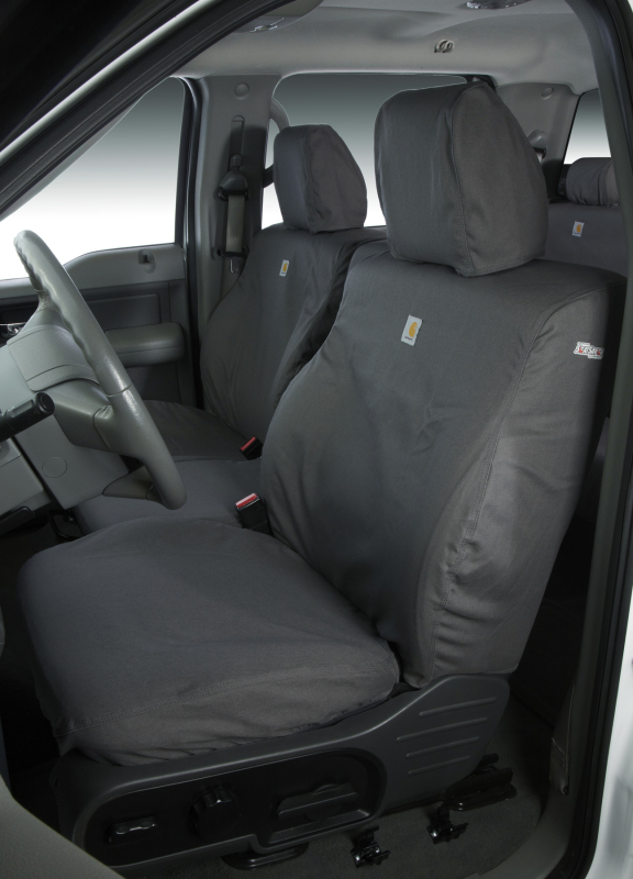 Covercraft 19-24 Chevrolet Silverado Carhartt SeatSaver Custom Second Row Seat Covers - Gravel