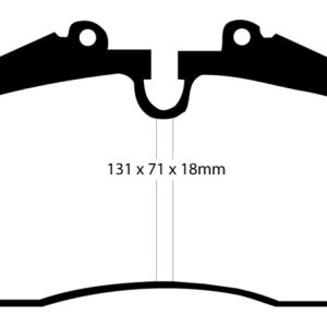 EBC 96-98 Porsche 911 (993) 3.6 Carrera 4S Yellowstuff Rear Brake Pads