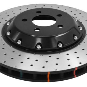 DBA 15-20 Ford Mustang GT Perf Package (380mm Front Rotor) Front 5000 Series Drilled Rotor w/Blk Hat