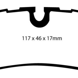EBC 05-10 Land Rover LR3 4.4 Yellowstuff Rear Brake Pads