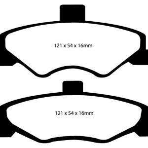 EBC 98-02 Chevrolet Camaro (4th Gen) 3.8 Yellowstuff Rear Brake Pads