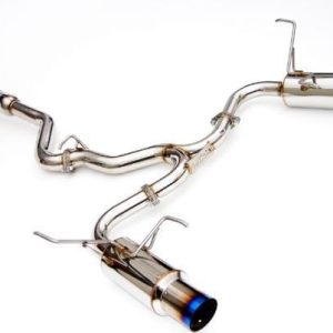 Invidia 08-11 STi Hatch / 11 WRX Hatch Dual N1 Single Layer Titanium Tipped Cat-back Exhaust