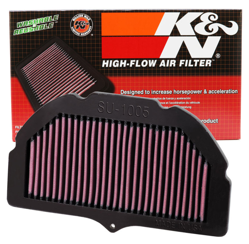 K&N 05-08 Suzuki GSXR 1000 Replacement Air Filter - Image 4