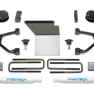 Fabtech 07-18 GM K1500 w/OE Forged UCA 3.5in Budget UCA System w/Rear Perf. Shocks