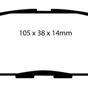 EBC 03-05 Infiniti FX35 3.5 Yellowstuff Rear Brake Pads