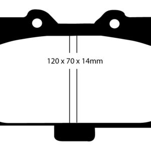 EBC 89-95 Nissan Skyline (R32) 2.6 Twin Turbo GT-R Bluestuff Front Brake Pads