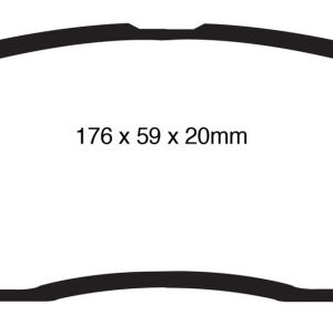 EBC 09 Ford F150 4.6 (2WD) 6 Lug Greenstuff Front Brake Pads