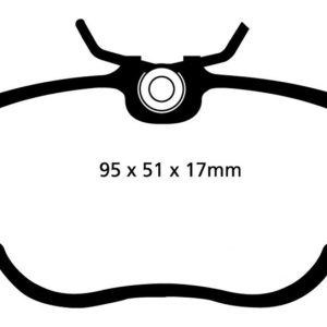EBC 83-85 BMW 318 1.8 (E30) Redstuff Front Brake Pads