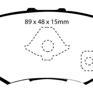 EBC 10-12 Acura RDX 2.3 Turbo Yellowstuff Rear Brake Pads