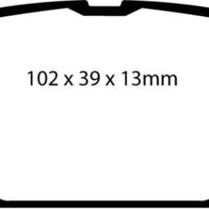 EBC 01-03 Mazda Miata MX5 1.8 (Sports Suspension) Yellowstuff Rear Brake Pads