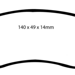 EBC 02-05 Ford Explorer 4.0 2WD Yellowstuff Rear Brake Pads