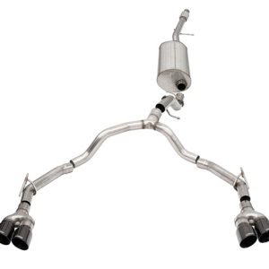 Corsa 2021-2025 Suburban / Yukon XL 5.3L 4WD Dual Rear 3in - 2.75in Sport Cat-Back DW 4in BlackTips